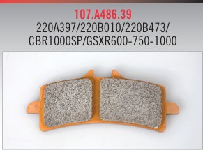 Brembo Z04 Pad (2 Pack) M4 / M50 / GP4RX / GP4RS / GP4MS / Stylema 107.A486.39