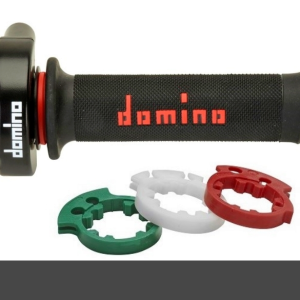 Domino XM2 QA throttle with BK/RD A010 grips
