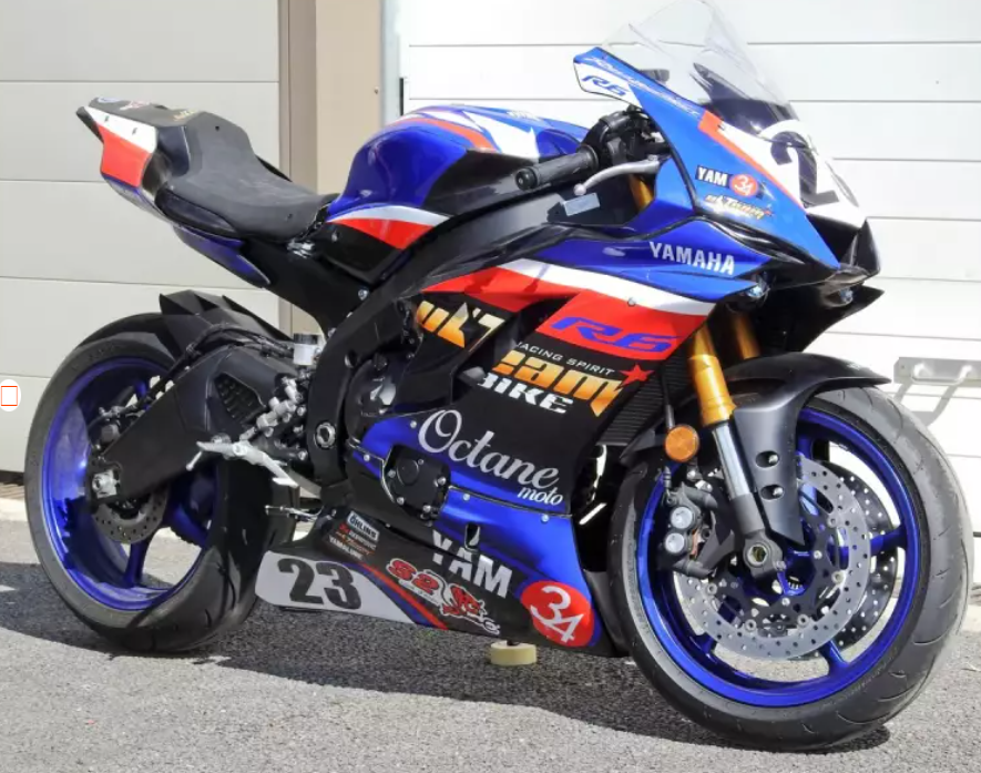 S2 Concept Yamaha R6 from 2017 Racing Fairing Complete Set (Black Gel Coat Finish Only)