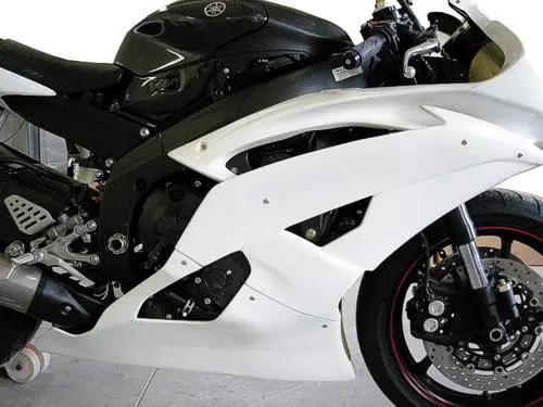 Plastic Bike Fibre Glass Front Fender Yamaha R6 from 08-16