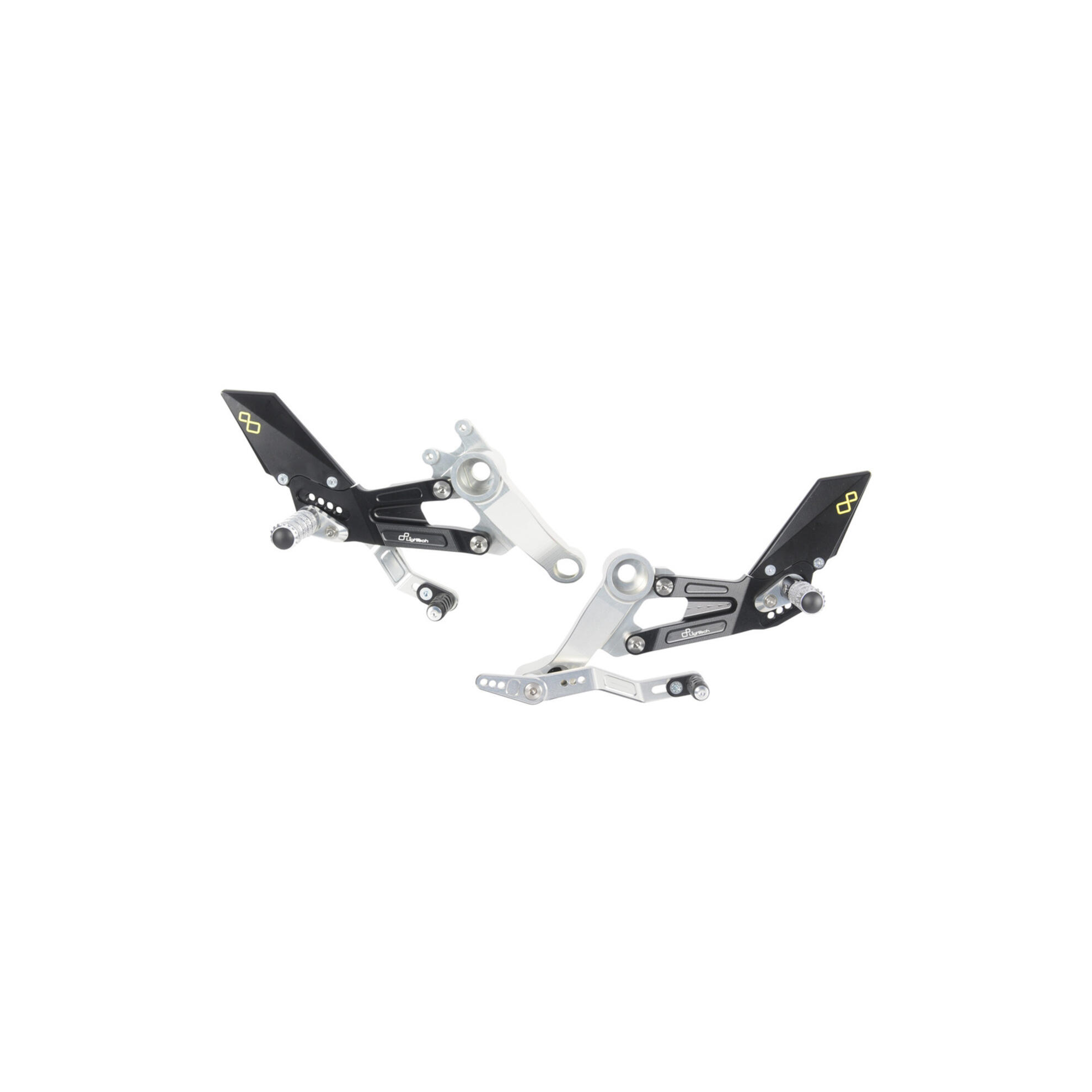 Lightech Aprilia RS660 Adjustable Rear Sets With Fixed Foot Pegs