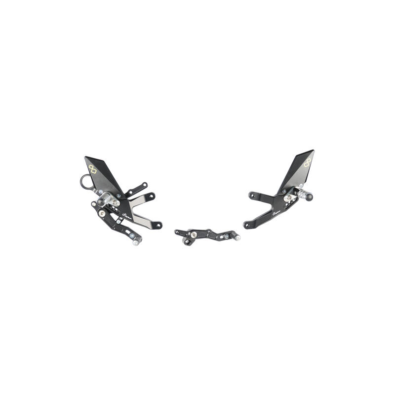 Lightech BMW S1000R/RR 15-18 Adjustable Rear Sets With Fixed Foot Pegs