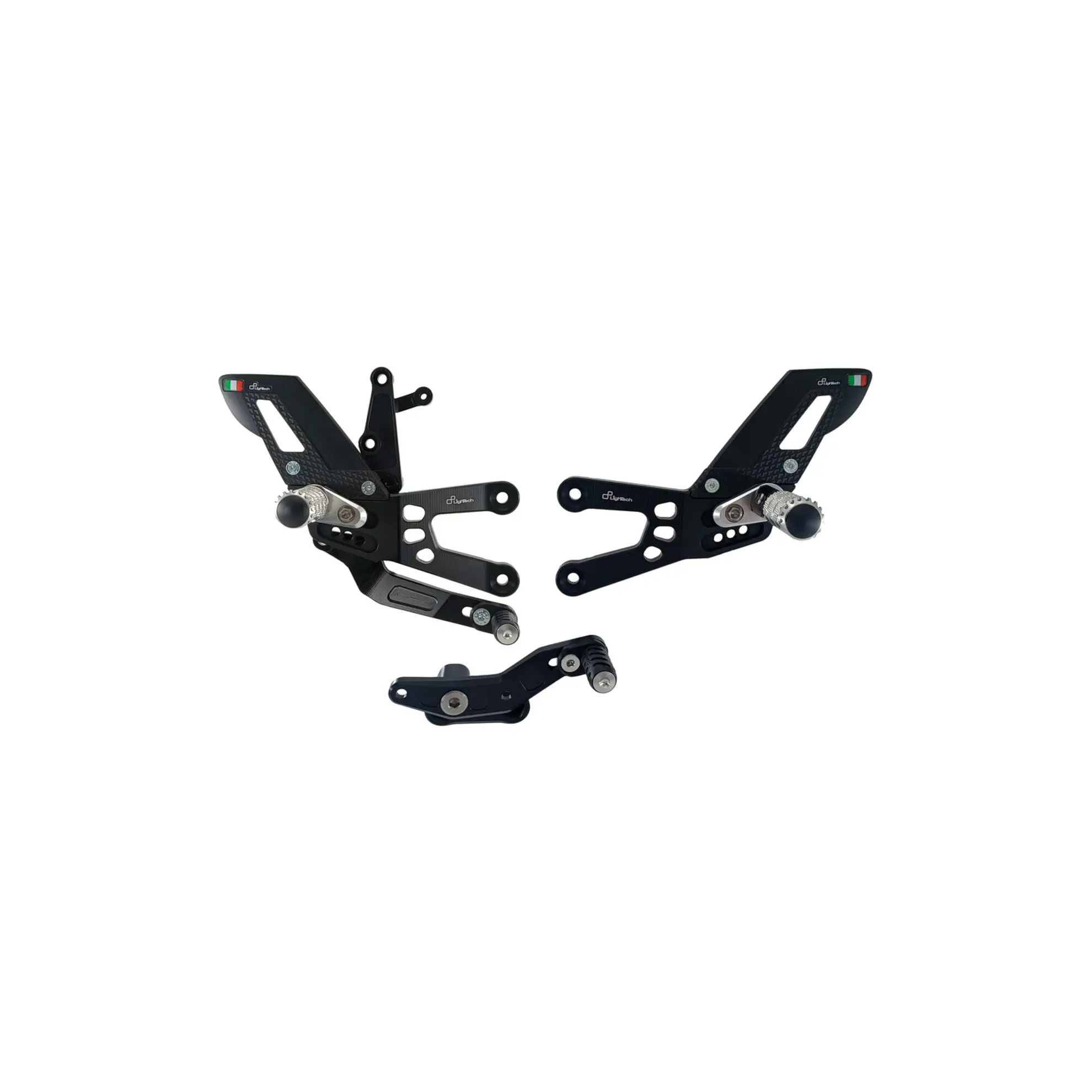 Lightech Honda CBR600RR 07-25 Adjustable Rear Sets With Fixed Foot Pegs