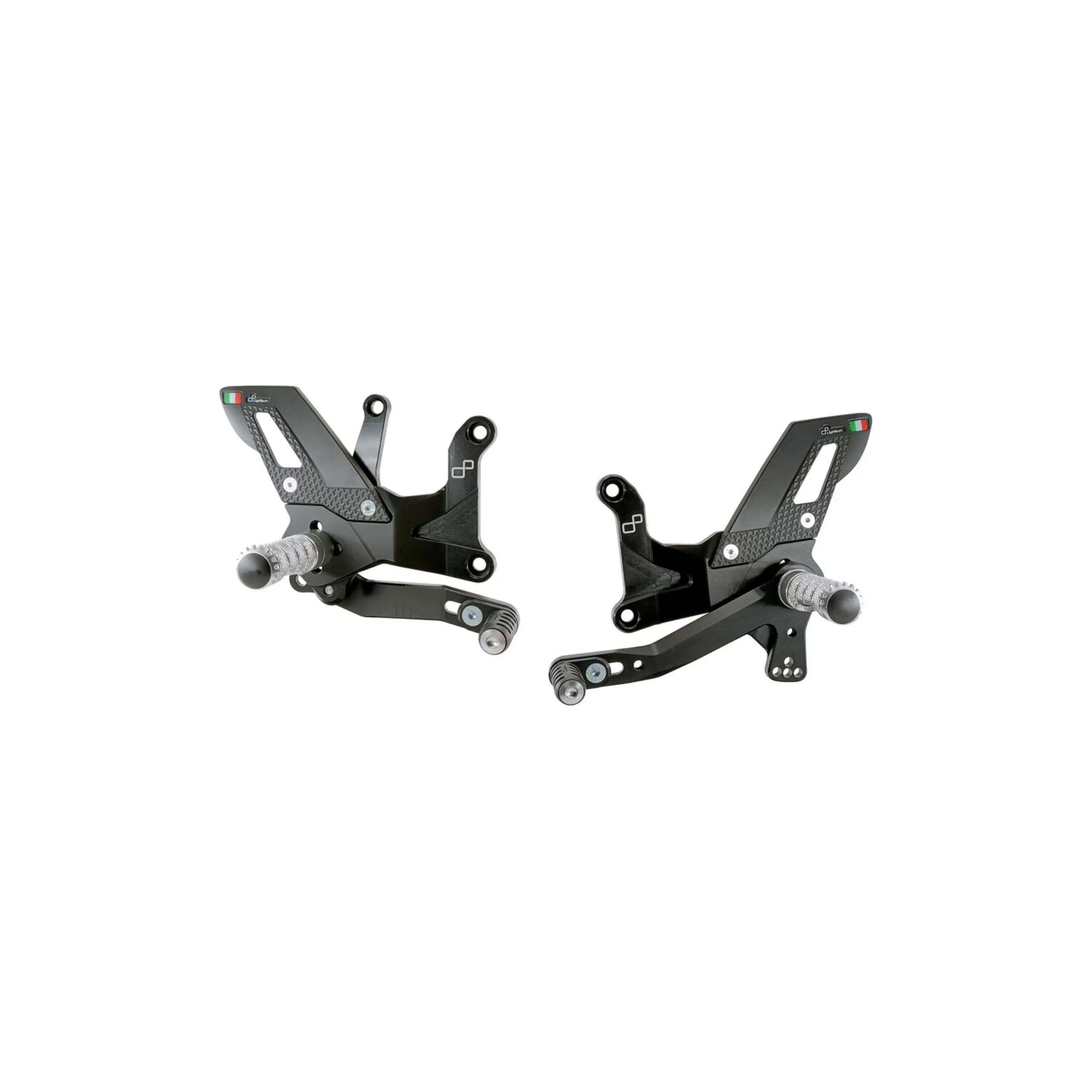 Lightech Kawasaki ZX4RR 24> Adjustable Rear Sets With Fixed Foot Pegs - TRACK USE