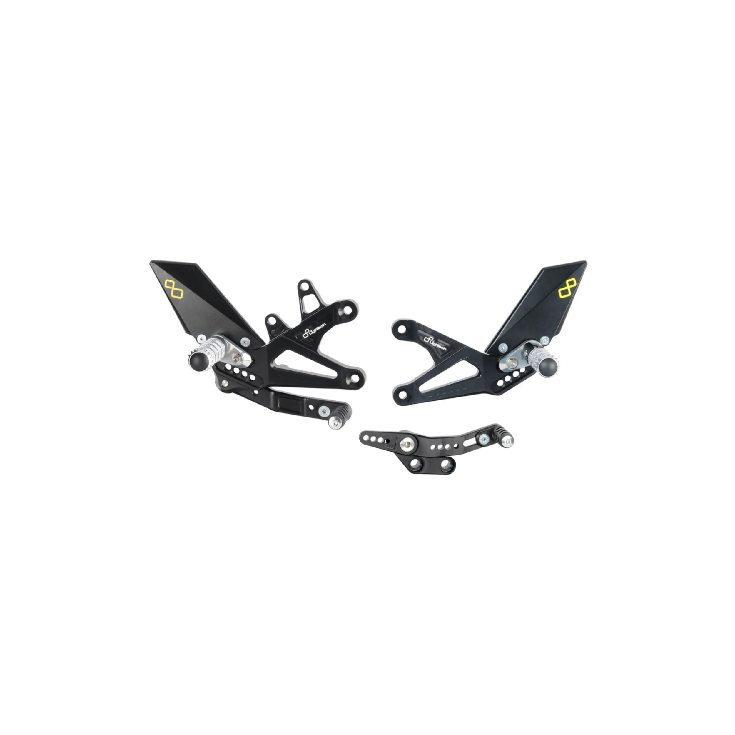 Lightech Triumph 675/765 Adjustable Rear Sets With Fixed Foot Pegs