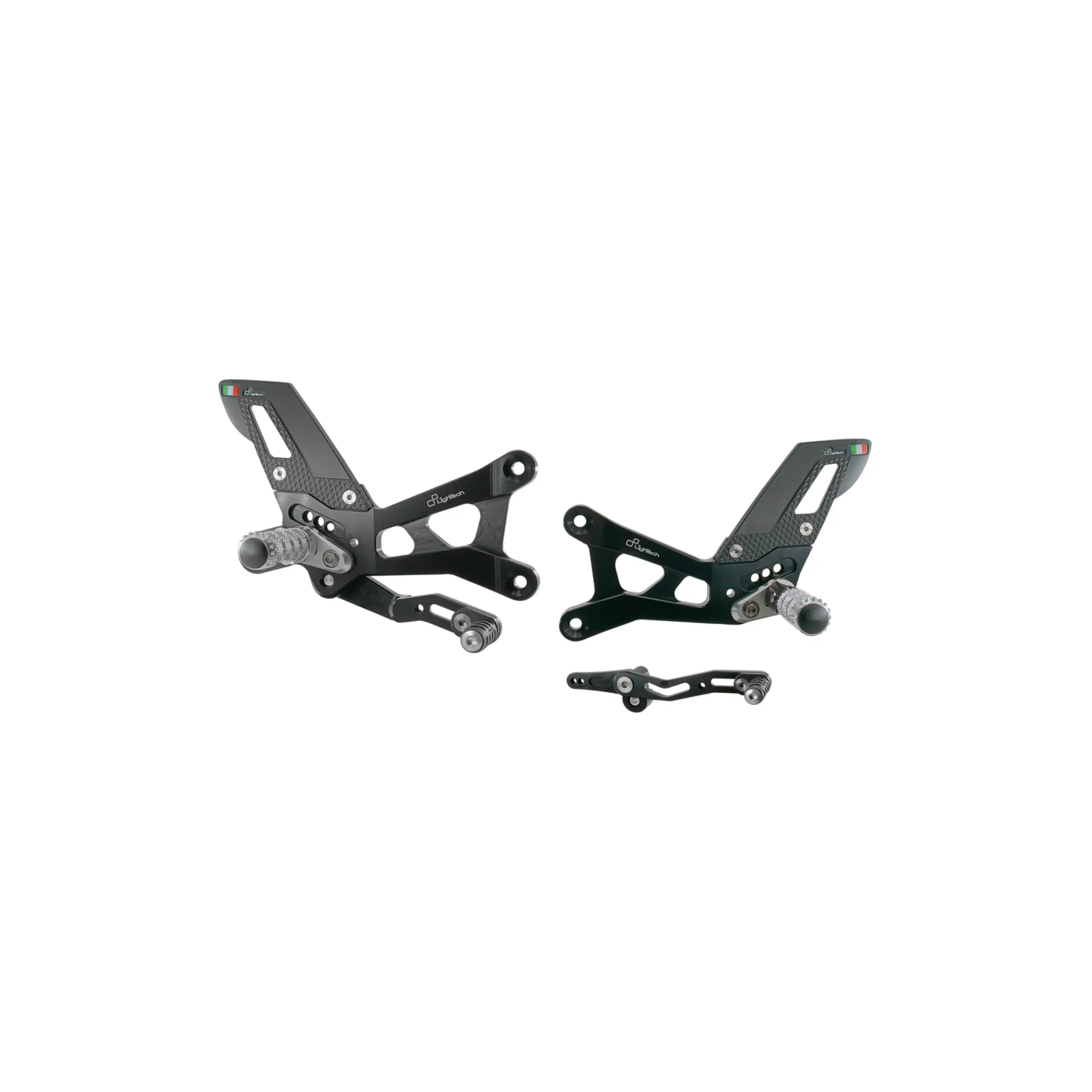 Lightech Yamaha R6 17 Adjustable Rear Sets With Fixed Foot Pegs