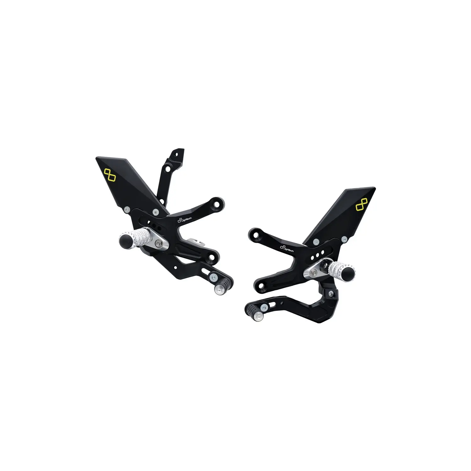 LighTech Kawasaki ZX10R Adjustable Rear Sets With Fold Up Foot Pegs, Reverse Shifting