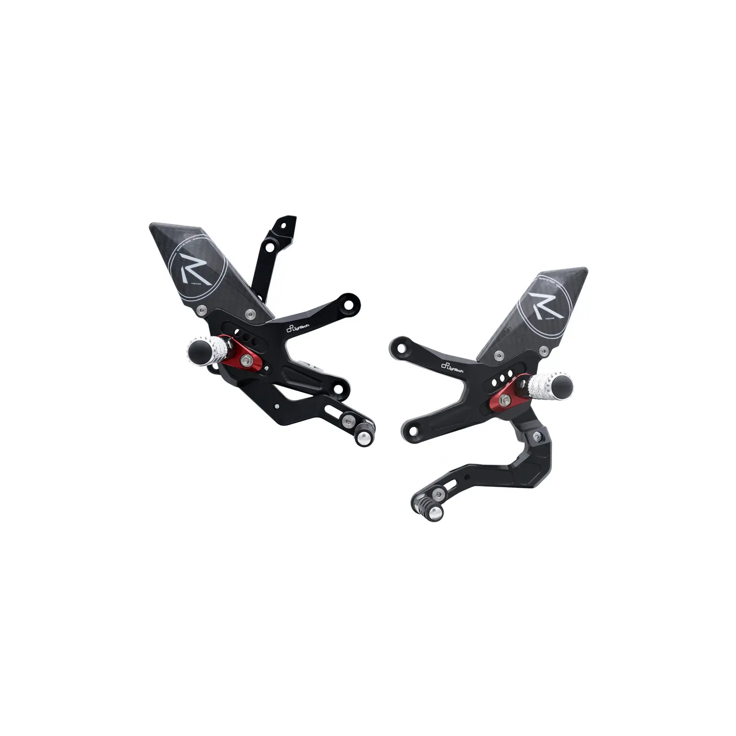 LighTech Kawasaki ZX10R Adjustable Rear Sets - R Version Reverse Shifting