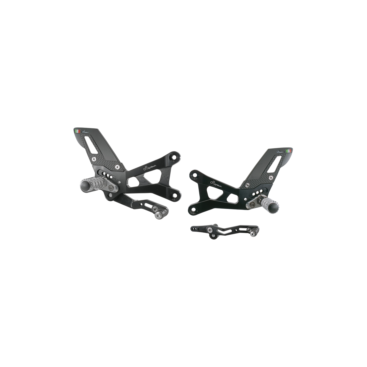 LighTech Yamaha R6 17-25 Adjustable Rear Sets With Fold Up Foot Pegs
