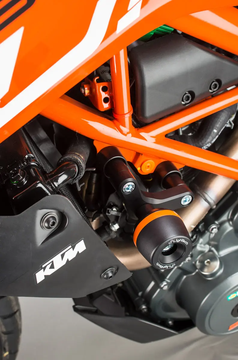 LighTech KTM Duke 125/390 Shock Absorbing Frame Sliders Kit - Image 2