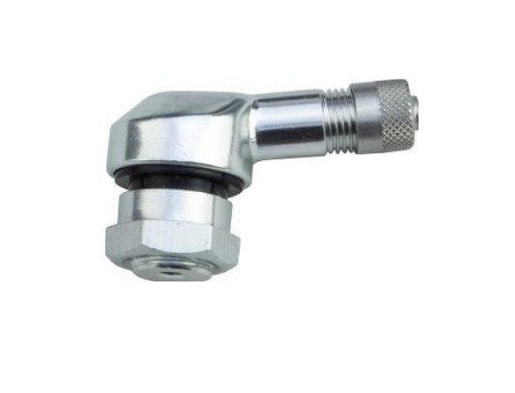 90° Aluminium Tyre Valves - Silver- 11.3mm