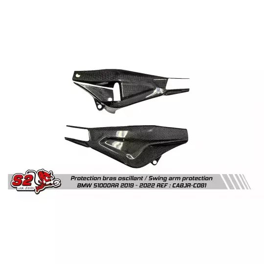 S2 Concept BMW S1000RR 2019 to 2025 Carbon Fibre Swingarm Covers